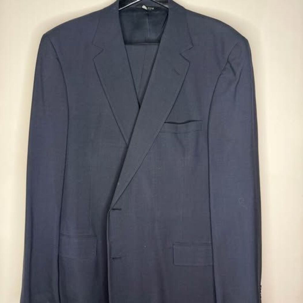 Jos. A. Bank Men's Dark Blue Wool Suit 44 Long